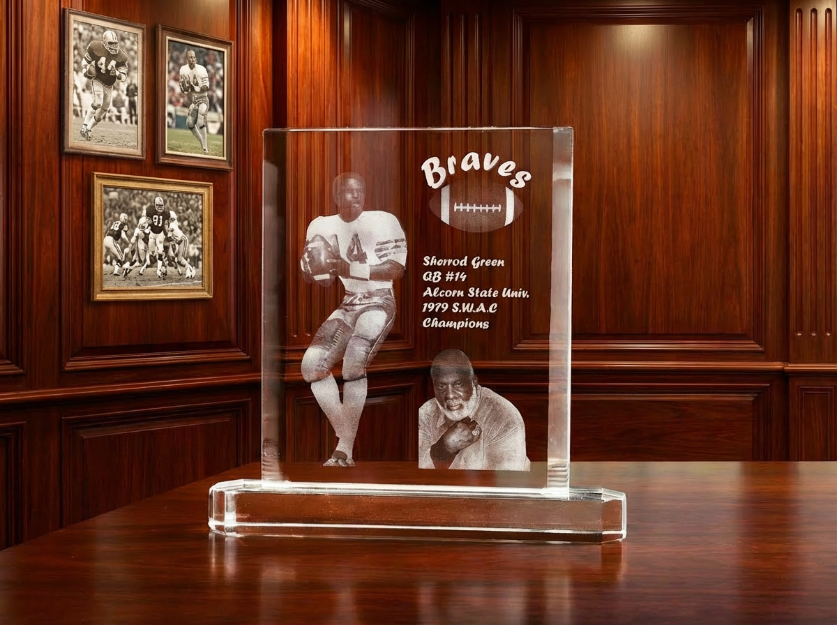 Crystal Plaque - Portrait Style